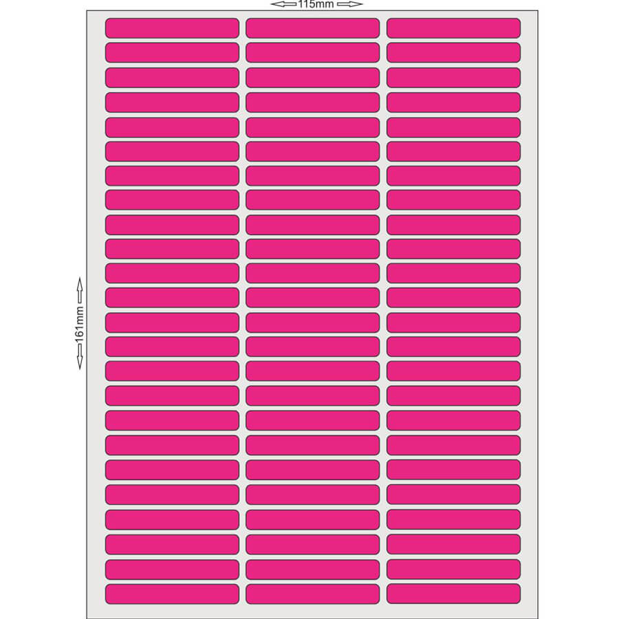 Etiquetas Adhesivas Rectangulares 75x50mm - 30 Unidades, Colores Surtidos, Para Organizar Y Clasificar
